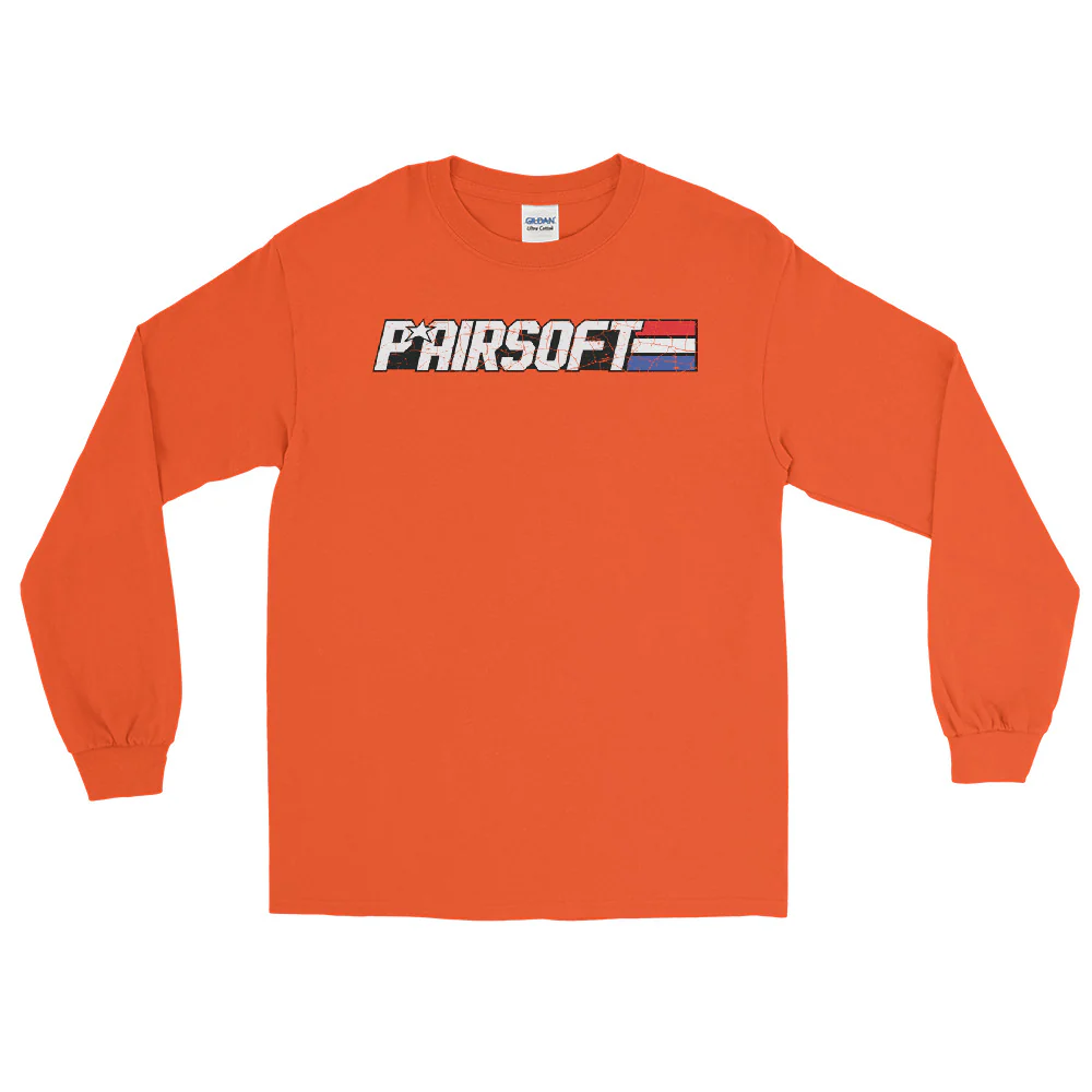 P* Airsoft RETRO logo Men’s Long Sleeve Shirt - Image 10