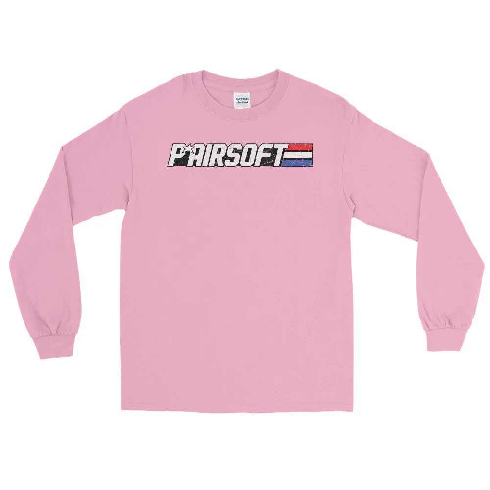 P* Airsoft RETRO logo Men’s Long Sleeve Shirt - Image 11